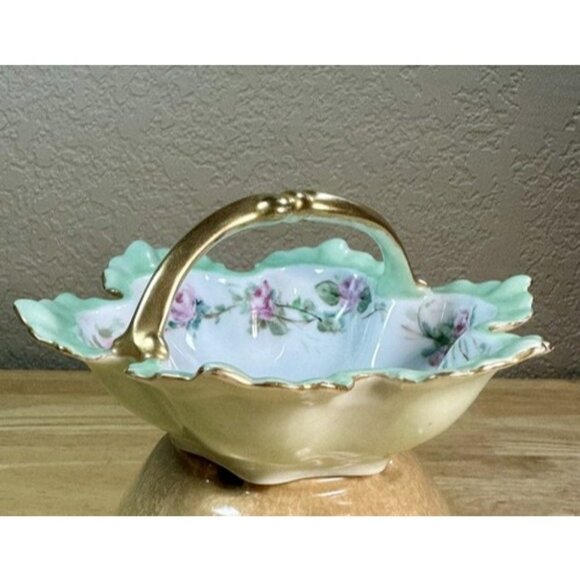 Noritake Nippon Candy Trinket Dish Hand Painted Fine Porcelain Antique Japan 6" - Picture 2 of 14